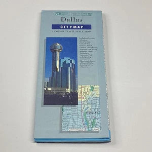 H.M. Gousha Dallas City Map Folded Street Guide - Imagen 1 de 2