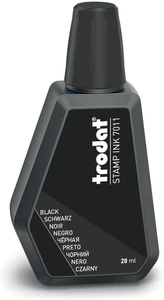 7011 Inchiostro per Timbri Manuali, 28Ml, Nero - Foto 1 di 13
