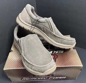 Skechers Men's Expected Avillo Relaxed-Fit Khaki Slip-On Size 13 NEW W/ Box - Picture 1 of 14