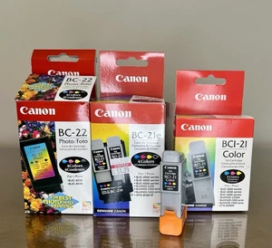 Lot: 1 New Factory Sealed CANON BCI-21 Ink Cartridge + Used BC-22, BC-21e, BCI21 - Picture 1 of 12