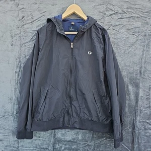 Chaqueta ligera Fred Perry XL para hombre extra grande azul oscuro/negro  - Imagen 1 de 20