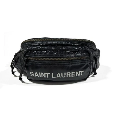 Bandolera Saint Laurent Nuxx negra con cinturón Foto 1 de 4