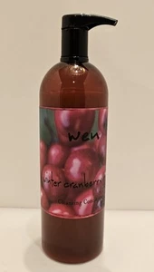 WEN Chaz Dean Winter Cranberry Mint Cleansing Conditioner 32 Fl Oz Pump - Picture 1 of 6