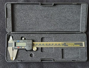 Electronic Caliper, 0-6 inch (0-150mm) Range, 0.0005" Resolution - Picture 1 of 5