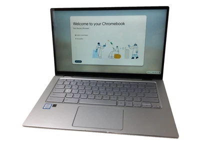 Asus Chromebook C434T  Intel Core m3 12.5" Touchscreen 4GB RAM 64GB eMMC Read - Image 1 of 4