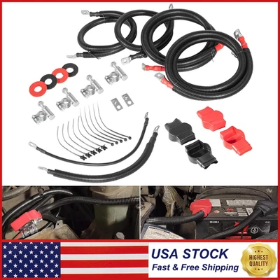 Kit de repuesto de cables de batería Powerstroke de 6,0 L apto para Ford F250 F350 2003-2007 Foto 1 de 4