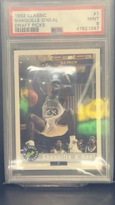 1992 Classic - Shaquille O'Neal 'Draft Picks' - #1 - RC - PSA9 - Picture 1 of 2
