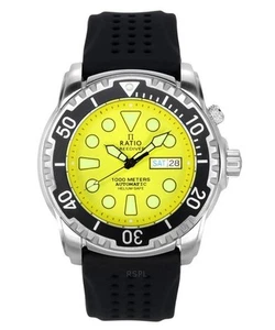 Ratio FreeDiver Version 03 Helium Safe 1000M 1068HA90-34VA-YLW-V03 Herrenuhr - Bild 1 von 4