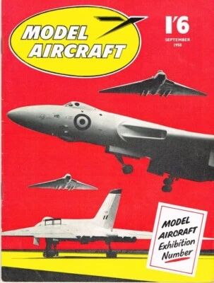 MODEL AIRCRAFT  Magazine September 1958 engine test Allen Mercury A-M 15 - Image 1 of 2