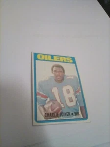 1972 Topps - #244 Charlie Joiner (RC) Rookie Karte - HOF - Houston Oilers KOSTENLOSER VERSAND - Bild 1 von 2