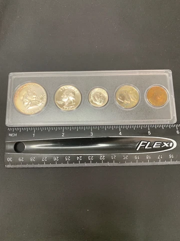 1955 US SILVER PROOF Set! Early Proof Set! Hard to Find! Old US Coins! Cover