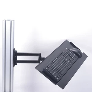 Racing Game Aluminum Keyboard Mouse Tray Rotary Wall-Mounted Keyboard Holder NEW - Picture 1 of 8