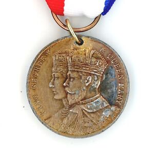 Coronation of King George V 1911 medal medallion Carlisle Sir Benjamin Scott #23