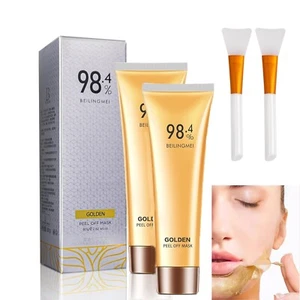 Gold Peel-Off Mask Gold Face Mask, For Anti-Wrinkles Remove Blackheads Exfoliate - Picture 1 of 7