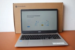 Acer Chromebook 315 Intel Celeron N4020 4GB DDR4 64GB eMMC 15.6" - Pure Silver - Picture 1 of 7