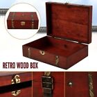 Vintage Lock Treasure Chest Gift Box Storage Case Jewellery Storage Box  Home
