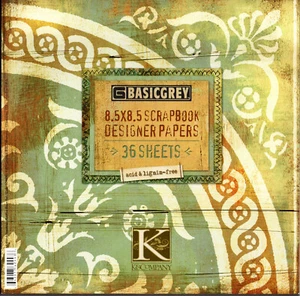 Almohadilla de papel BasicGrey MOTIFICA 8,5"x8,5" 36 papeles 6 diseños - Imagen 1 de 7