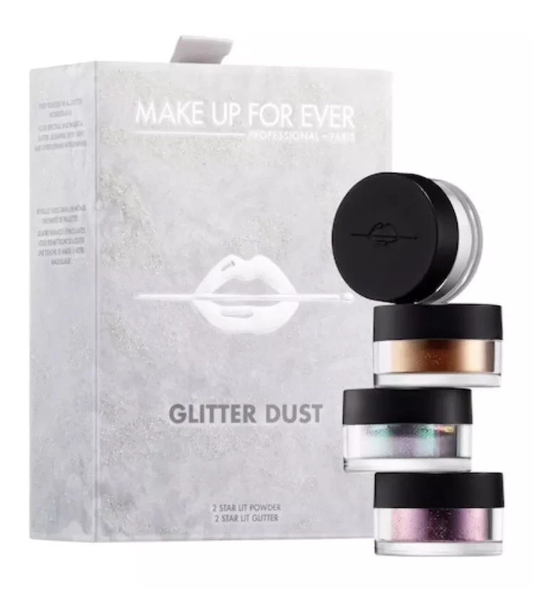 MAKE UP FOR EVER Glitter Dust Set- Star Lit Powders for buildable shimmer New - Image 1 of 4