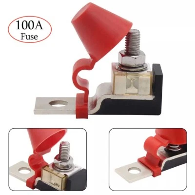 Universal 1 Juego 100A Terminal Fusible Bloque Kit Fusible Max Volt 58V para Coche RV Foto 1 de 4