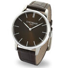 Locman Men's Watch only Time Collection La Doce Life 1960 Leather Strap