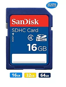 Sandisk SD Card 16GB 32GB 64GB Memory Card for Cannon Nikon Kodak & Sony - Picture 1 of 12