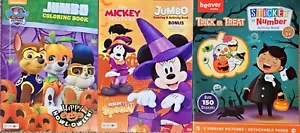 Mickey Mouse Paw Patrol Halloween Mal- & Aktivitätsbuch mit Aufkleber nach Nummer  - Bild 1 von 18