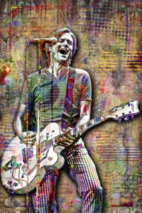 Poster BRYAN ADAMS, omaggio pop art Bryan Adams spedizione gratuita USA - Foto 1 di 8