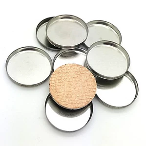 Magnetic Cosmetic Tin Pans 26mm for pressed makeup, eyeshadows & lipsticks - Picture 1 of 4