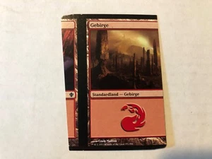 Miscut Mountain / Mountain German Misprint MTG GENUINE EDH Commander Magic #1 - Picture 1 of 2