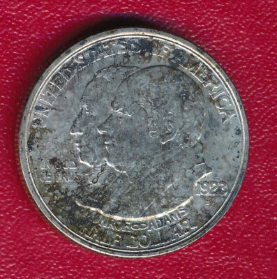 1923-S MONROE COMMEMORATIVE SILVER HALF DOLLAR **NICELY CIRCULATED** SHIPS FREE! - Image 1 of 2