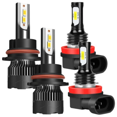 For 2005-2019 Nissan Frontier 4x High Low Beam LED Headlights Fog Light Bulbs M8 - Image 1 of 4