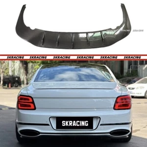 Fits 2020-2024 Bentley Flying Spur Real Carbon Fiber Rear Bumper Lip Diffuser - Picture 1 of 10