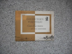Cartera de coleccionista grabados en oro de Lionel Barrymore escaso pan de oro - Imagen 1 de 6