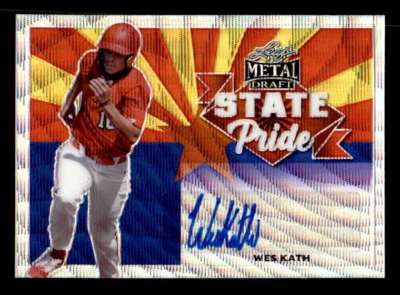 2020 Leaf Metal Draft State Pride Wes Kath Pre-Rookie Auto - Image 1 of 2