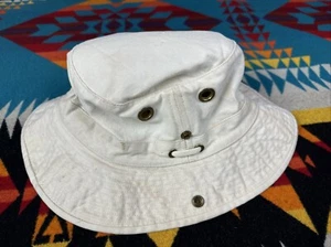 The Tilley Hat Endurables Bucket Hiking Fishing Outdoors Cream Size 7 1/4 Cap - Picture 1 of 9