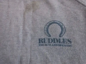 Men's Blue Sweatshirt with blue Ruddles Brewery Logo Size XL. VGC. - Bild 1 von 5
