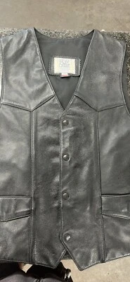 chaleco motociclista cuero hombre Foto 1 de 4