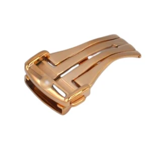 18 mm Edelstahl Roségold Faltschließe für Omega - Bild 1 von 7