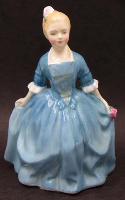 Royal Doulton Bone China Figurine Child from Williamsburg HN 2154 Vintage 1963 - Image 1 of 4