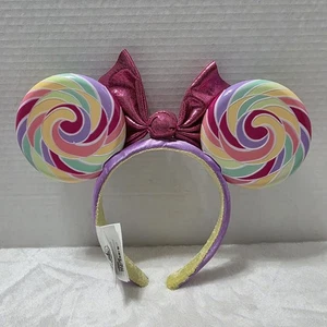 Disney Parks Exclusive Snacks & Treats Lollipop Minnie Ears Headband Colorful - Picture 1 of 10