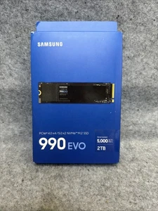 SAMSUNG SSD 990 EVO 2TB SSD PCIe 5.0 M.2 2280 Up-to 5,000MB/s Open Box - Picture 1 of 3
