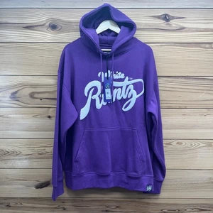 Runtz Hoodie Sweatshirt Mens XL Purple Soft Pullover White Runtz NWT B182 - Picture 1 of 14