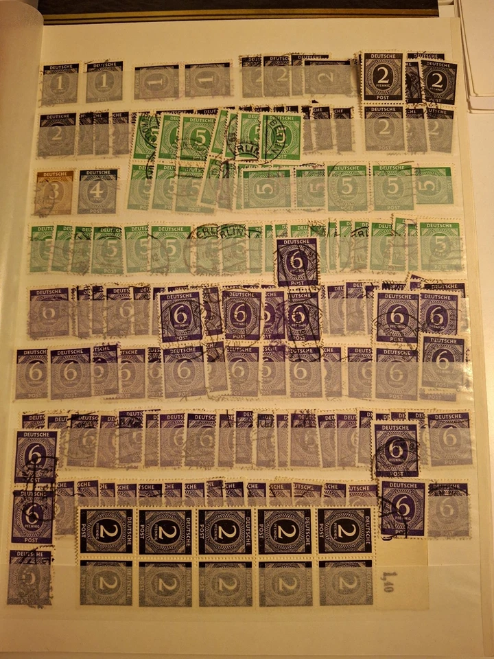 Germany Stamps Lot  Allied Occupation Several Stock Pages. - Image 1 of 4
