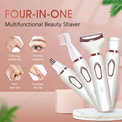 4IN1 Elektrischer Damenrasierer Elektrischer Rasierer für Frauen-Intimbereich - Bild 1 von 4