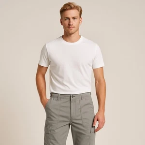 Aeropostale Utility Cargo Pants Men's 30x32 Gray Elastic Waist Casual Workwear - Picture 1 of 9