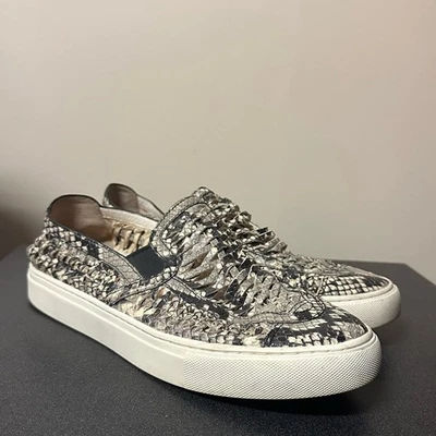Tory Burch Huarache Weave Snakeskin Leather Slip On Sneaker Women's Size 9 - Image 1 of 4
