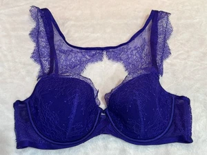 Victoria's Secret 34C sehr sexy gefüttertes Halb Spitzen BH-Top hochgeschlossen - Bild 1 von 6