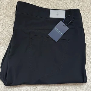 Peter Millar Pants 42x32 Black Crown Crafted Bingham Performance 5 Pocket B21 - Picture 1 of 12