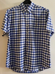 Ralph Lauren Mens Checked Shirt | Large | Short Sleeved | 100% Cotton - Picture 1 of 8