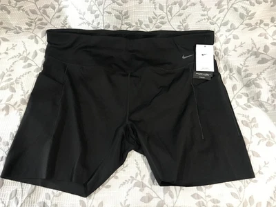 Nike Universa Women's Plus 3X High-Waisted 8" Biker Shorts with No Front Seam - Image 1 of 4